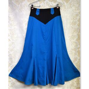 Chaparrel Ridge Womens Sz 7/8 VTG Trumpet Skirt Cotton Rodeo Queen High Waisted